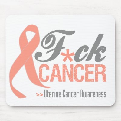 Fuck Uterine Cancer Mouse Pads by cancerapparel