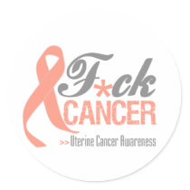 Fuck Uterine Cancer Stickers