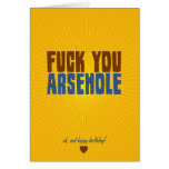 Fuck You Arsehole cards