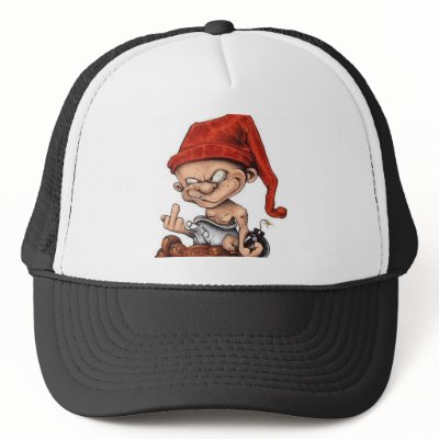 fuck you!  Ball Cap Hats by nightmare7darkangel
