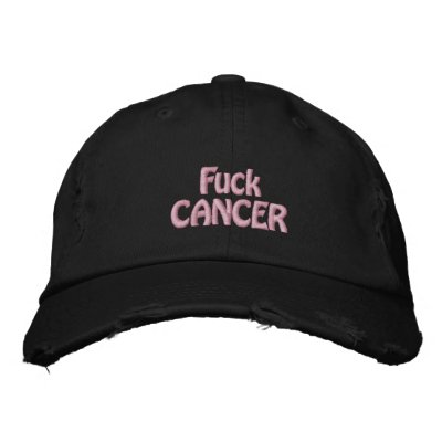 FuckCANCER Embroidered Baseball Caps by stressmagnet