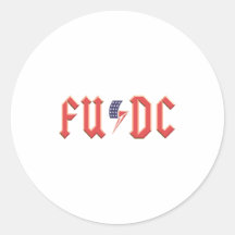 FUDC Loud and Clear Round Stickers