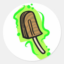 Fudgesicle Round Sticker