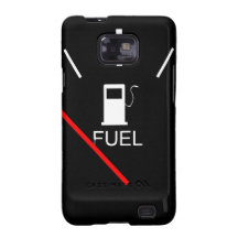 FUEL GAUGE EMPTY FULL BLACK WHITE RED TRAVEL SAMSUNG GALAXY S2 COVER