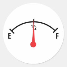 fuel indicator icon stickers