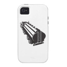 Fuel Tanker Truck Retro Vibe iPhone 4 Cover