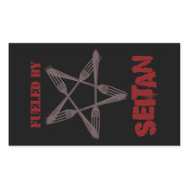 Fuelled by Seitan Rectangle Stickers