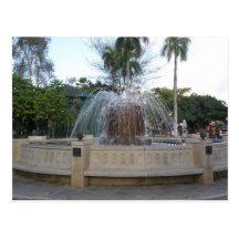 Fuente Plaza de Caguas Tarjeta Postal