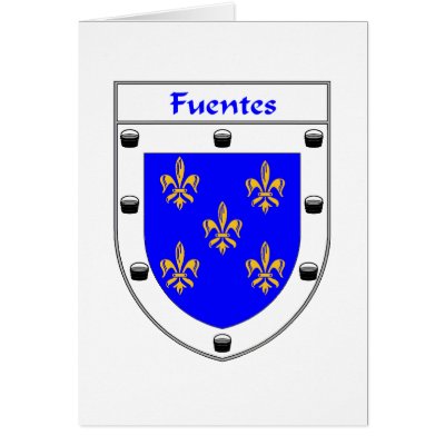 Fuentes Coat of Arms/Family Crest Greeting Cards by NameGame