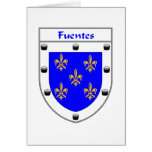 Fuentes Coat of Arms/Family Crest cards