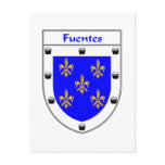 Fuentes Coat of Arms/Family Crest Postcards