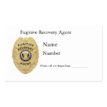 FUGITIVE RECOVERY CARDS BUSINESS CARD TEMPLATES