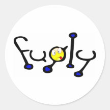 Fugly Sports Round Stickers
