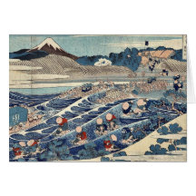 Fuji chez Kanaya par Katsushika, Hokusai Carte