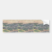Fukeiga Ukiyoe Bumper Sticker