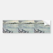 Fukeiga Ukiyoe Bumper Stickers
