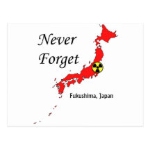 Fukushima, Japan Nuclear Disaster Postcard