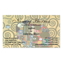 Fulfilment (The Embrace) by Gustav Klimt Business Card