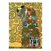 Fulfilment (The Embrace) by Gustav Klimt Custom Announcements