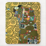 Fulfilment (The Embrace) by Gustav Klimt Mouse Pad