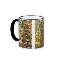 Fulfilment (The Embrace) by Gustav Klimt Mugs