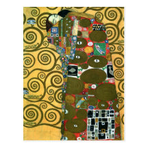 Fulfilment (The Embrace) by Gustav Klimt Post Cards