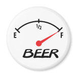 full beer level icon refrigerator magnet