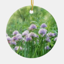 Full Bloom - Chive Flowers Christmas Tree Ornament