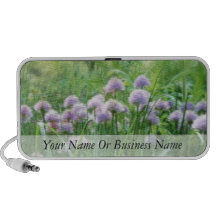 Full Bloom - Chive Flowers Portable Speaker
