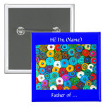 Full Circle Button square with text