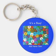 Full Circle Keychain with text