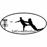 Full Contact Disc Golf Logo Polo t-shirts