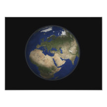Full Earth view of Africa, Europe, and Middle E Photo