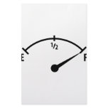 full fuel indicator icon customized stationery