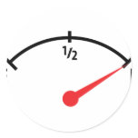 full fuel tank indicator gauge stickers