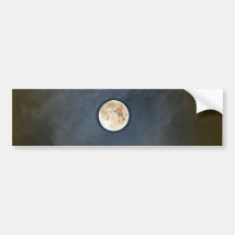 Full Moon Bumper Sticker