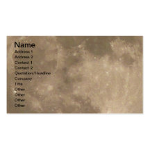 Full Moon Business Card Personalize Your Cards