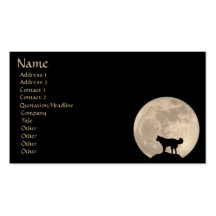 Full Moon Business Card Personalize Your Cards