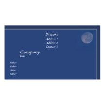 Full Moon Business Card Template