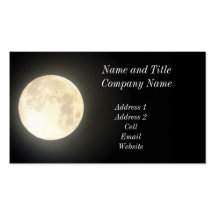 Full Moon Business/Profile Card Business Card Template