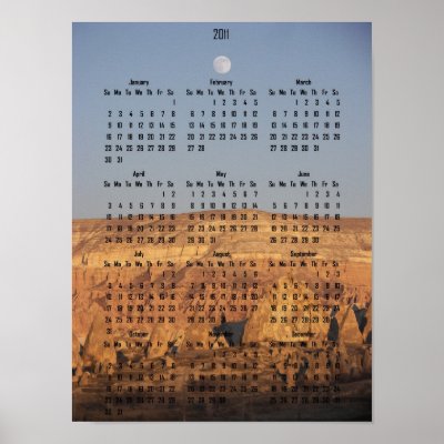 Full Moon Calendar Poster by raftman