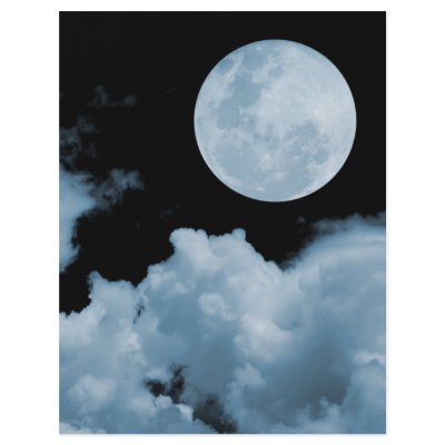 FULL MOON CLOUDS BLUE by VoXeeD