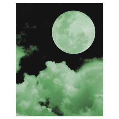 FULL MOON CLOUDS GREEN by VoXeeD