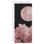 FULL MOON CLOUDS RED CUSTOMIZED RACK CARD