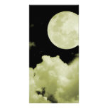 FULL MOON CLOUDS YELLOW PHOTO CARD