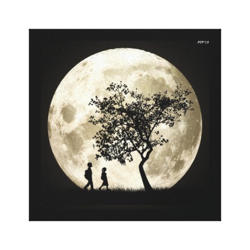 Full Moon Gallery Wrap Canvas