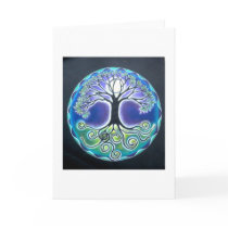 FULL MOON GROWTH MANDALA CARD