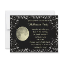 Full Moon Invitation Card Template