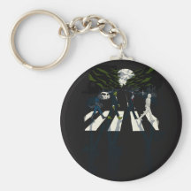 Full Moon on Abbey Road Key Chains