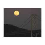 Full Moon Over Bay Bridge San Francisco 01/10/09 postcards